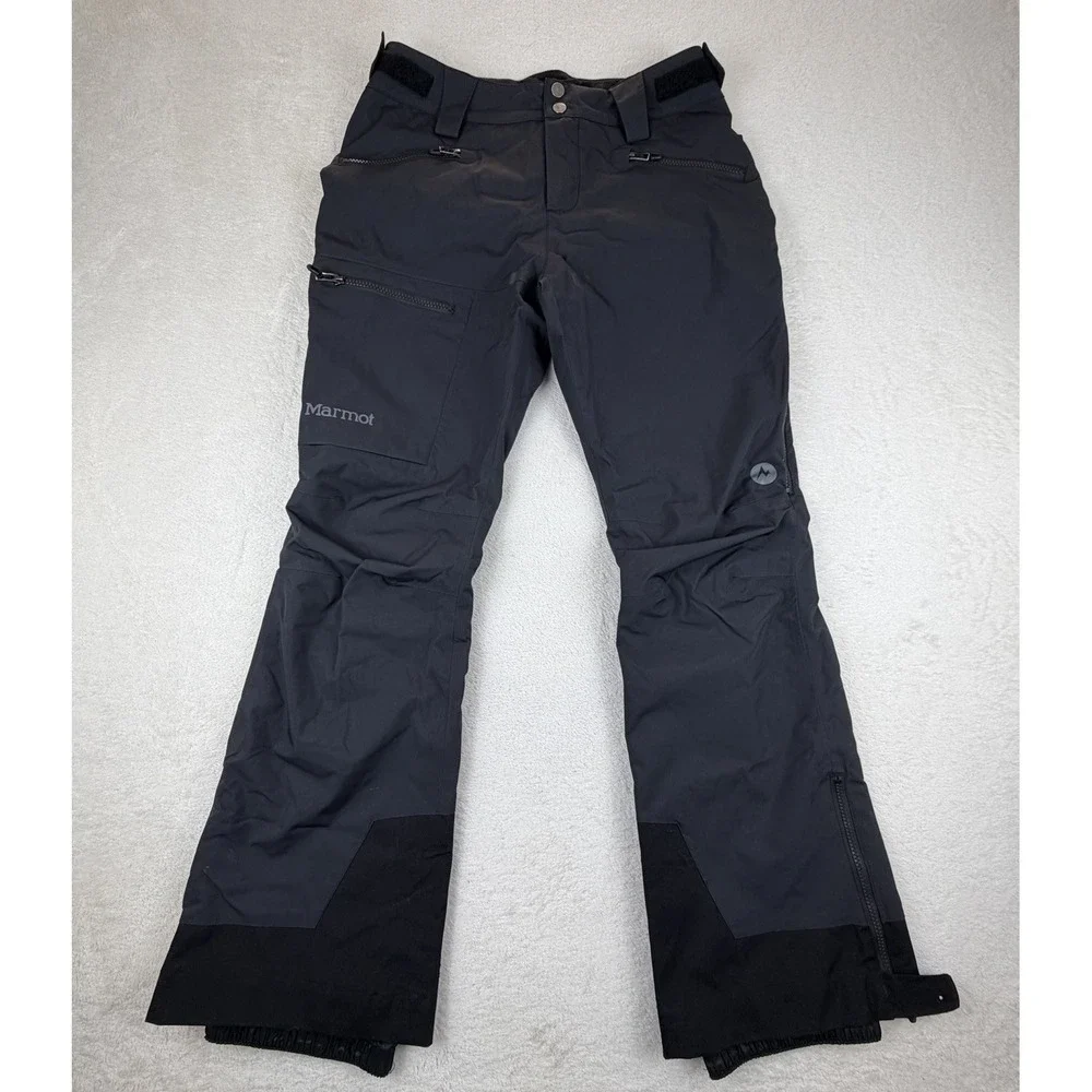 Marmot Women's Ski‎ Snow Pants Small Black Waterproof Insulated RECCO Winter
